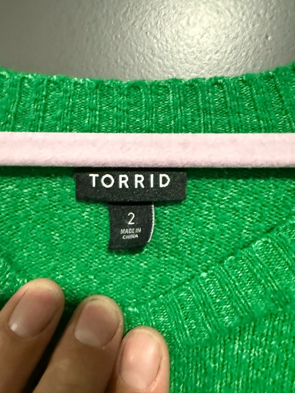 torrid Bright Green Crewneck Sweater - Picture 3 of 3